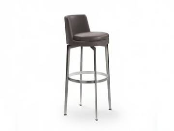 FEEL GOOD - High upholstered leather stool by Flexform - view 2