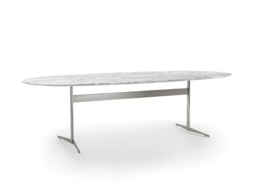 FLY - Oval marble dining table by Flexform - view 2