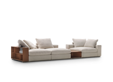 GROUNDPIECE - 3 seater sectional fabric sofa by Flexform - view 3