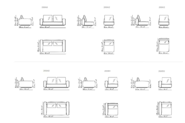 GRANDEMARE OUTDOOR - 5 seater sectional fabric garden sofa by Flexform - view 3