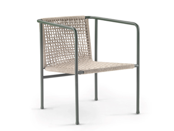 OTTAVIA - Garden stainless steel and PVC armchair by Flexform - view 2
