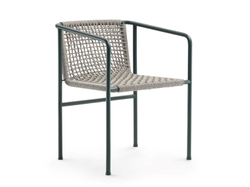 OTTAVIA - Stainless steel and plastic garden small armchair by Flexform - view 2