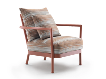 CAMARGUE - Aluminium and fabric garden armchair by Flexform - view 2