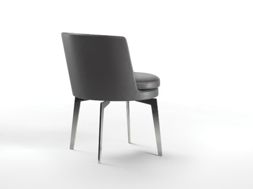 FEEL GOOD - Leather chair with integrated cushion by Flexform - view 3