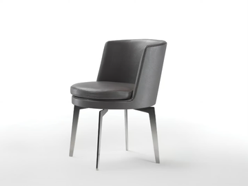 FEEL GOOD - Leather chair with integrated cushion by Flexform - view 2
