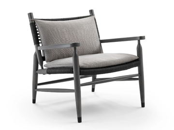 TESSA OUTDOOR - Outdoor armchair with armrests by Flexform - view 2
