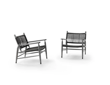 TESSA OUTDOOR - Outdoor armchair with armrests by Flexform - view 3