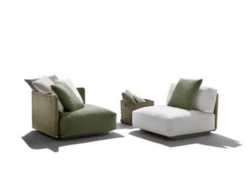 EDDY OUTDOOR - Fabric garden armchair by Flexform - view 2