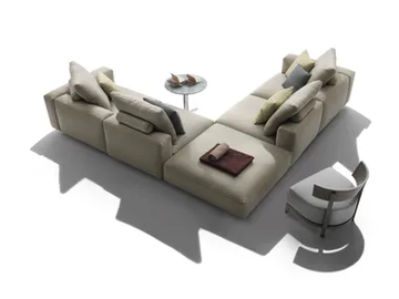GRANDEMARE OUTDOOR - 5 seater sectional fabric garden sofa by Flexform - view 2