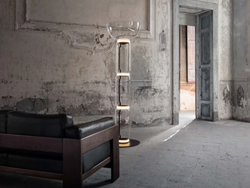 NOCTAMBULE FLOOR HIGH CYLINDER BOWL - LED blown glass floor lamp by Flos - view 3