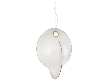 OVERLAP - LED dimmable cocoon resin pendant lamp by Flos - view 2