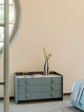 GENTLEMAN - Leather chest of drawers by Flou - view 3