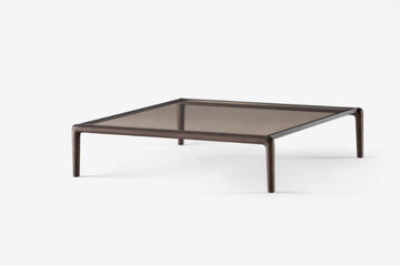 GAUDÍ - Wood and glass side table by Flou - view 3