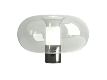 FONTANELLA - Blown glass and metal table lamp _ FontanaArte by Fontana Arte - view 2