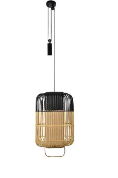 BAMBOO SQUARE - Bamboo pendant lamp by Forestier - view 3