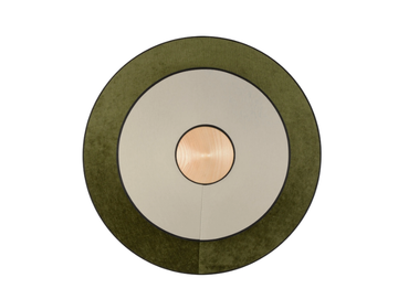 CYMBAL - Contemporary style LED direct-indirect light linen wall light by Forestier - view 3