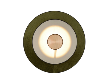 CYMBAL - Contemporary style LED direct-indirect light linen wall light by Forestier - view 2