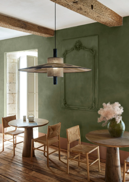 THÉSÉE - Linen pendant lamp by Forestier - view 3