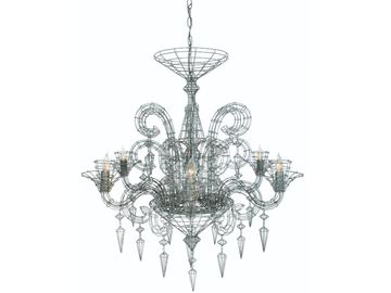 GLORIA - Metal chandelier by Forestier - view 2