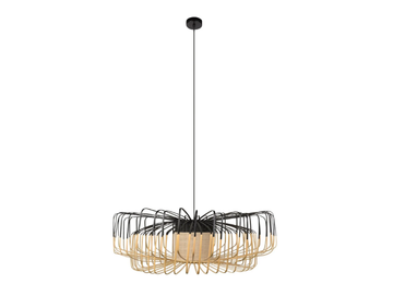BAMBOO UP AND DOWN - Bamboo pendant lamp by Forestier - view 2