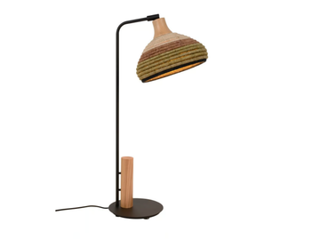 GRASS - LED abacá table lamp with fixed arm by Forestier - view 2