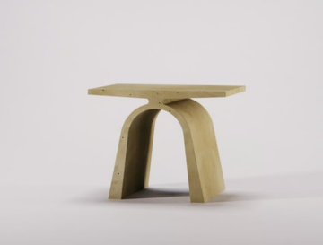 ABECEDARIO A - Low rectangular concrete coffee table by Forma&Cemento - view 3