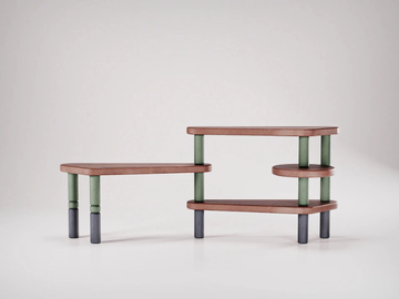 FLIPPER - Open concrete bookcase by Forma&Cemento - view 3