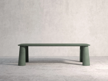 FUSTO - Rectangular concrete table by Forma&Cemento - view 2