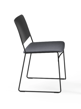 LINK 60X - Sled base chair with integrated cushion by Fornasarig - view 3