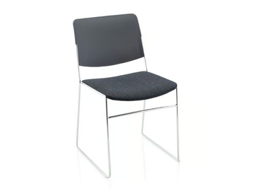 LINK 60X - Sled base chair with integrated cushion by Fornasarig - view 2