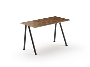 LINK COMPAS DESK - Rectangular walnut writing desk by Fornasarig - view 2