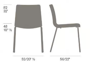 LINK SHELL - Stackable fabric chair by Fornasarig - view 3