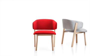 WOLFGANG 54 - Fabric chair with armrests by Fornasarig - view 3