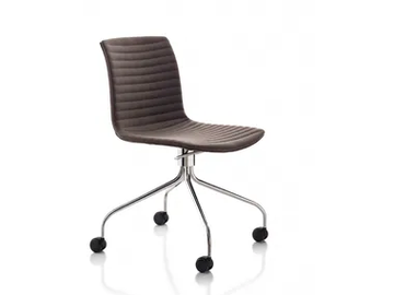 DATA - Upholstered trestle-based office chair by Fornasarig - view 2