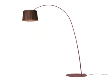 TWIGGY - LED rosewood arc lamp by Foscarini - view 2