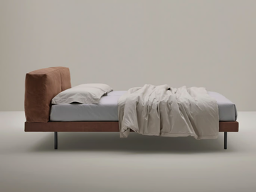 DADÁ - Bed with removable cover with upholstered headboard by Frauflex - view 3