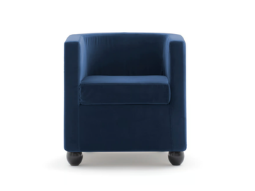 LULÙ - Fabric easy chair with armrests with removable cover by Frauflex - view 2
