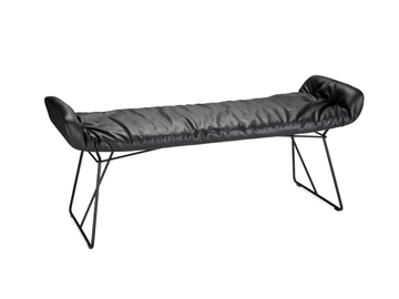 LEYA BENCH W/O BACKREST - Leather bench by Freifrau - view 2
