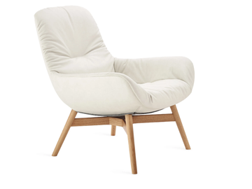 LEYA LOUNGE - Leather armchair with armrests by Freifrau - view 2