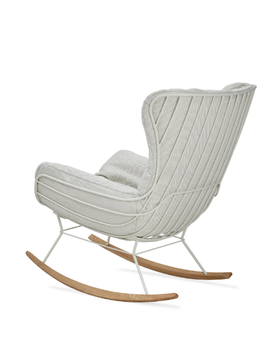 LEYASOL OUTDOOR ROCKING WINGBACK - Rocking Sunbrella® garden armchair with armrests by Freifrau - view 3
