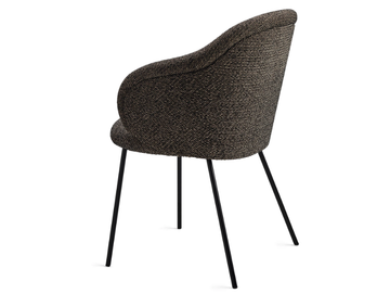 ONA CURVED - Upholstered fabric chair with armrests by Freifrau - view 3