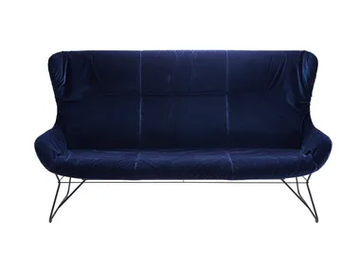 LEYA WINGBACK COUCH - 3 seater fabric sofa by Freifrau - view 2