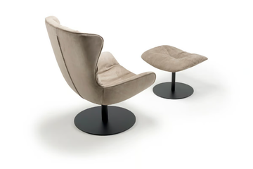 LEYA WINGBACK CHAIR - Leather armchair by Freifrau - view 3