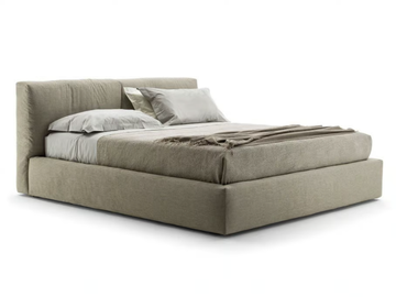 COOPER - Fabric bed with upholstered headboard by Frigerio - view 2
