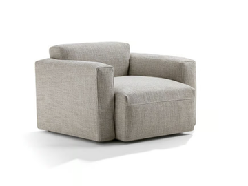 COOPER JUNIOR - Fabric armchair with removable cover with armrests by Frigerio - view 2
