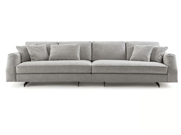 DAVIS CLASS - Sectional fabric sofa with removable cover by Frigerio - view 2