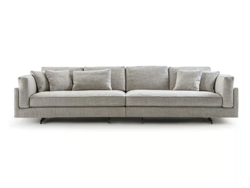 DAVIS IN - Sectional fabric sofa with removable cover by Frigerio - view 2