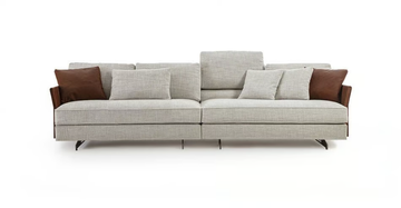 DAVIS SLIM - Sectional fabric sofa with removable cover by Frigerio - view 3