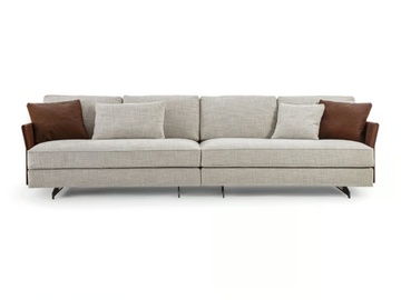 DAVIS SLIM - Sectional fabric sofa with removable cover by Frigerio - view 2