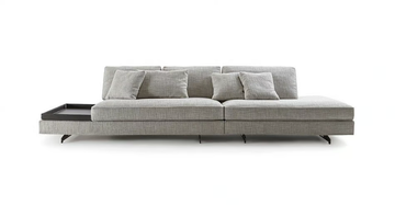 DAVIS TOP FLAT - 5 seater fabric sofa with removable cover by Frigerio - view 3